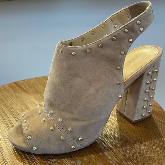 Size 8 Women’s Michael Khors Heeled Mules - Picture 1 of 3